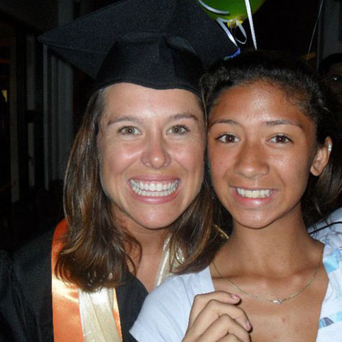 Jennifer has volunteered with Big Brothers Big Sisters for ten years.  Her little sister Desha attended her graduation from Maui College in 2010.