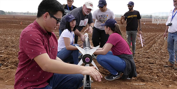 link to UH students launch rocket in NASA competition